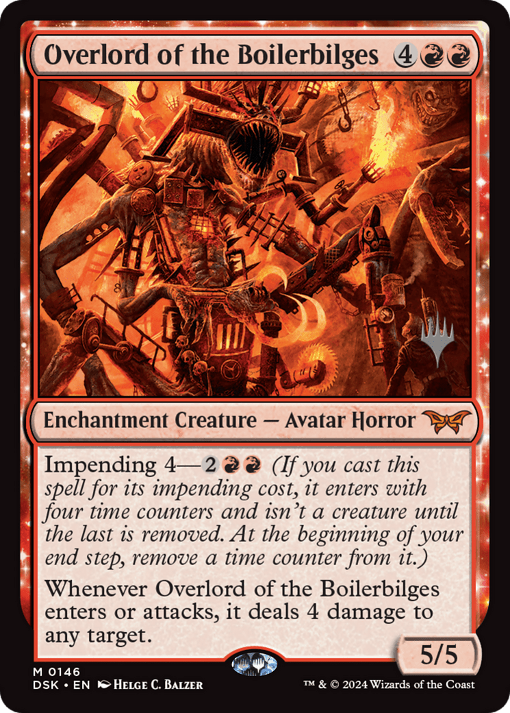 Overlord of the Boilerbilges [Duskmourn: House of Horror Promos] Foil