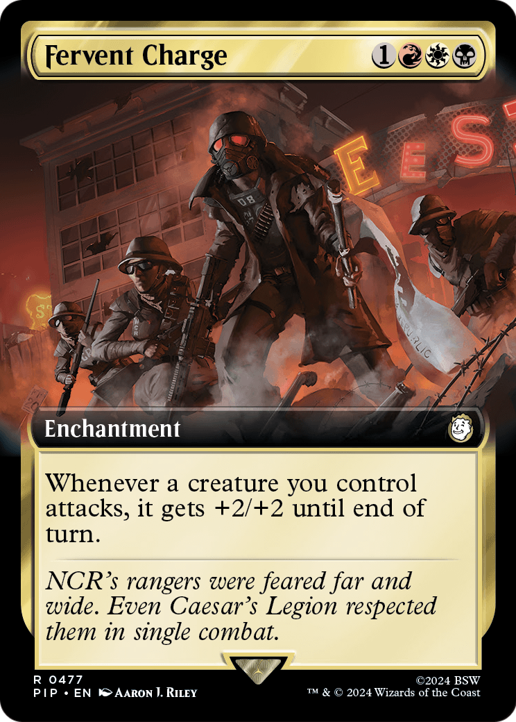 Fervent Charge (Extended Art) [Fallout] Foil