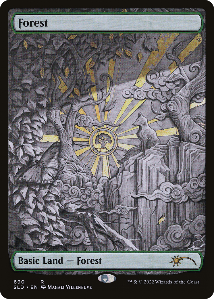Forest (690) (Sketch) [Secret Lair Drop Promos] Foil