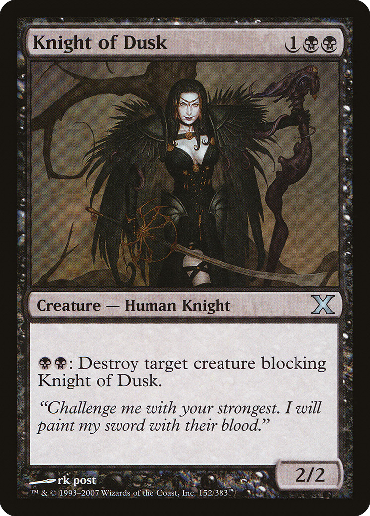 Knight of Dusk [Tenth Edition] Foil