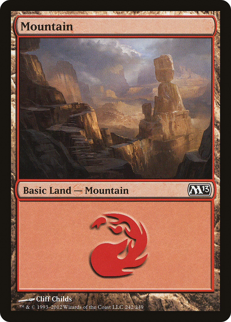 Mountain (242) [Magic 2013] Foil