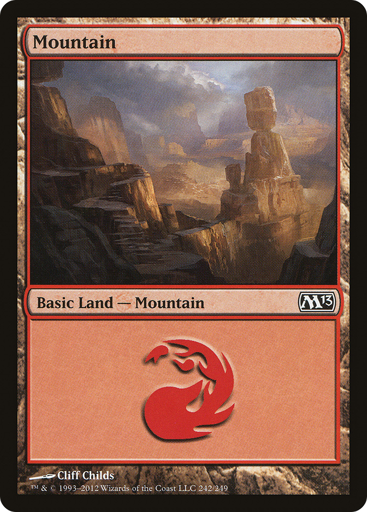 Mountain (242) [Magic 2013] Foil