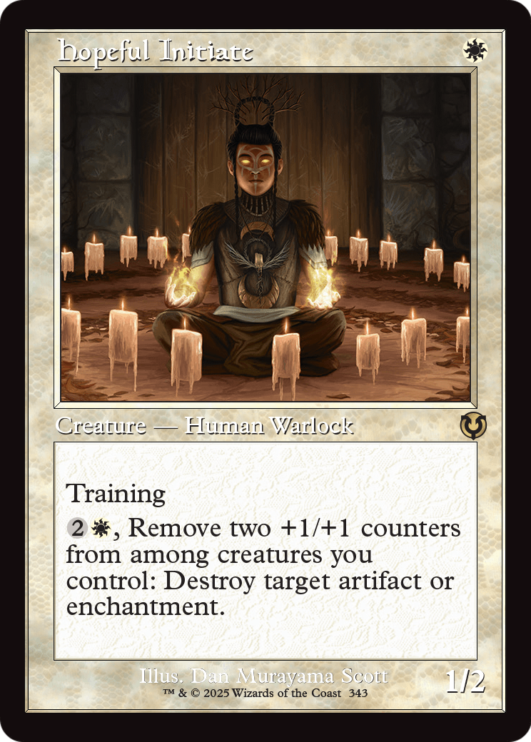 Hopeful Initiate (Retro Frame) (-343) [Innistrad Remastered]  Foil