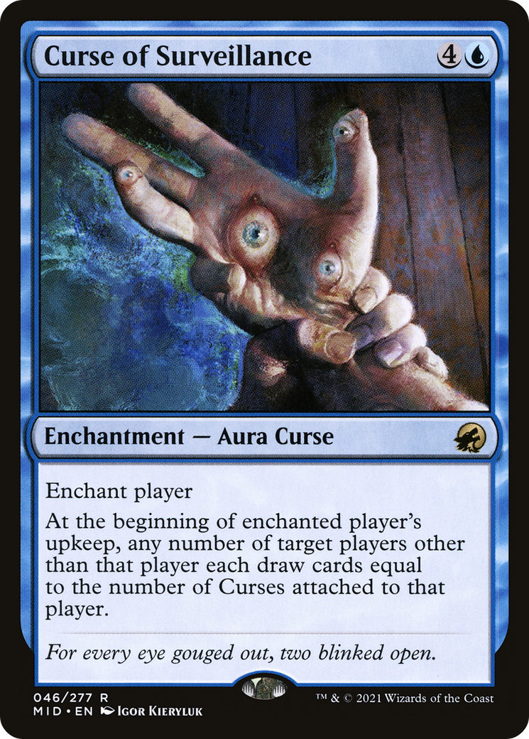 Curse of Surveillance [Innistrad: Midnight Hunt] Foil