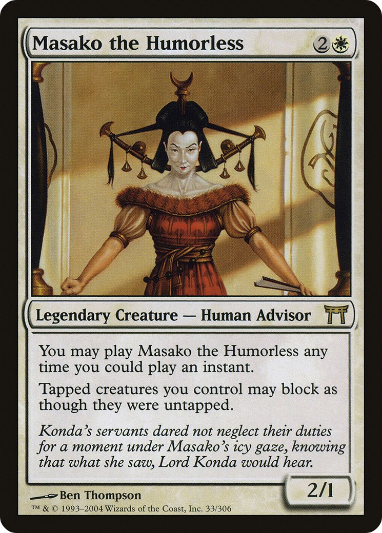 Masako the Humorless [Champions of Kamigawa] Foil