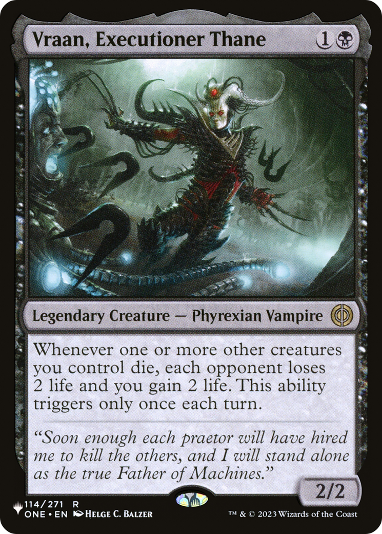 Vraan, Executioner Thane |  (114) [The List Reprints]