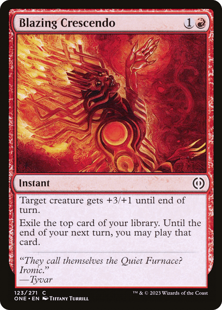 Blazing Crescendo [Phyrexia: All Will Be One] Foil