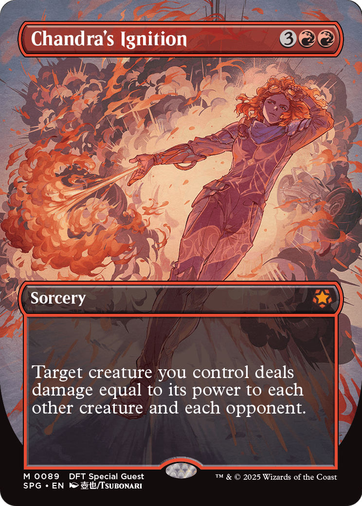 Chandra's Ignition (Borderless) (-089) [Aetherdrift]  Foil