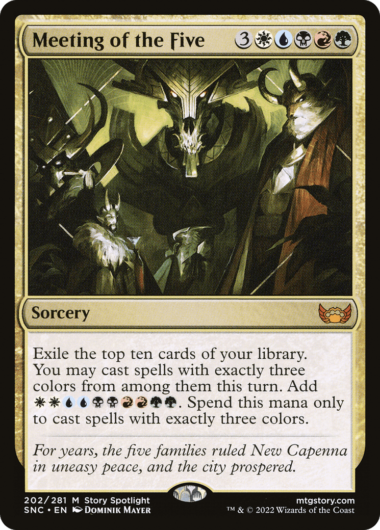 Meeting of the Five [Streets of New Capenna] Foil