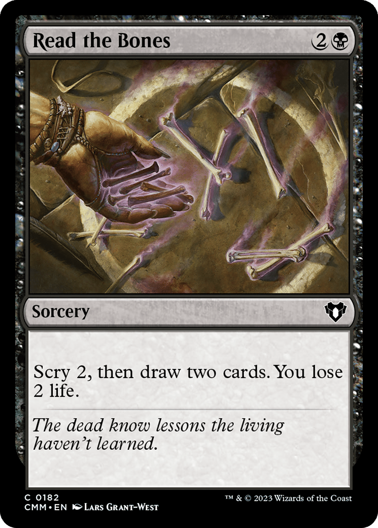 Read the Bones [Commander Masters] Foil
