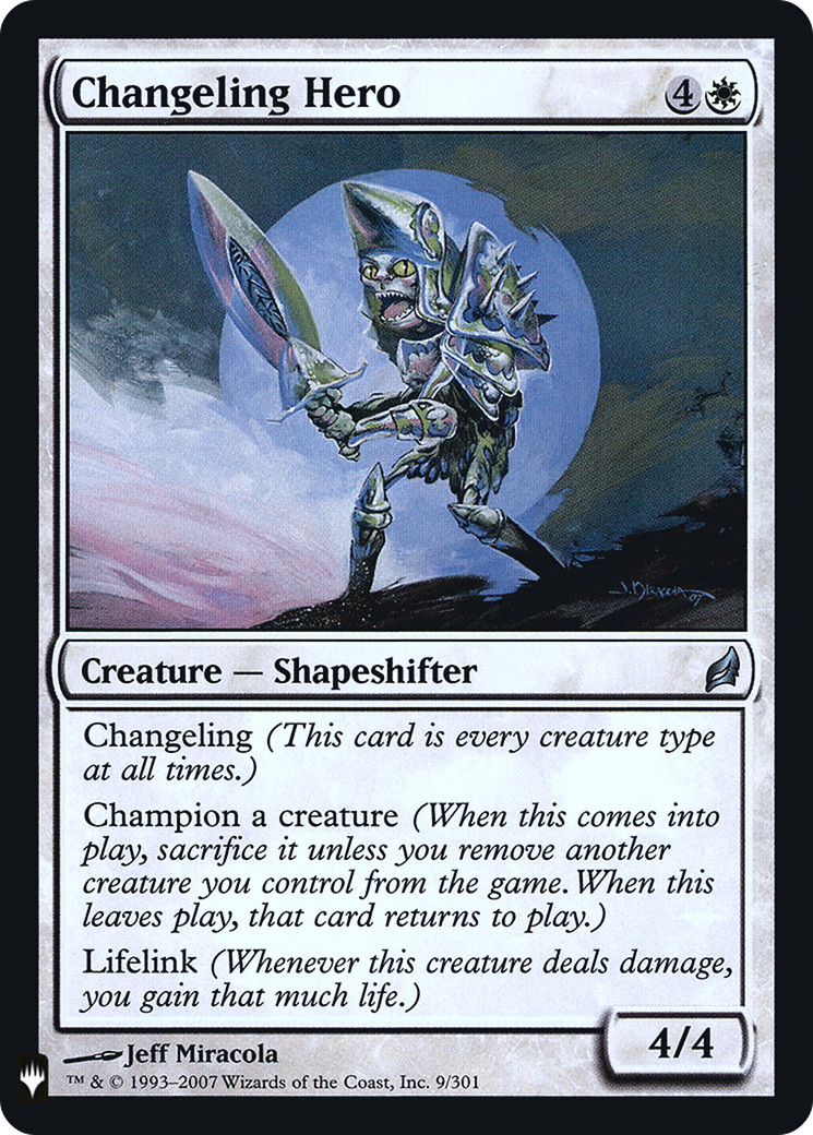 Changeling Hero |  (LRW-9) [The List]