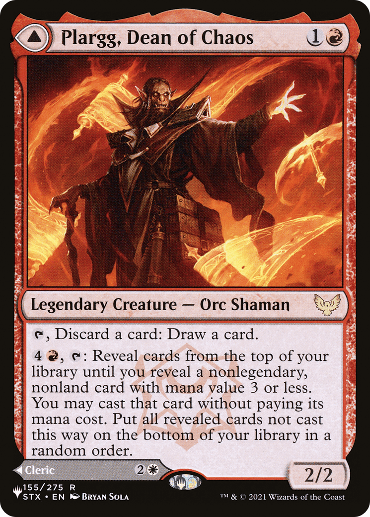 Plargg, Dean of Chaos // Augusta, Dean of Order |  (STX-155) [The List]