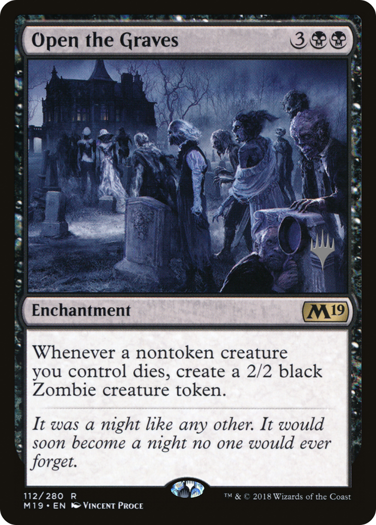 Open the Graves (Promo Pack) [Core Set 2019 Promos] Foil