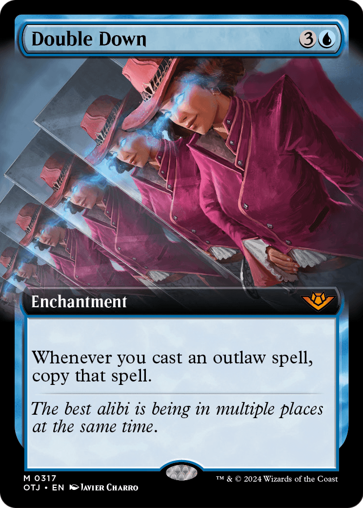 Double Down (Extended Art) [Outlaws of Thunder Junction] Foil