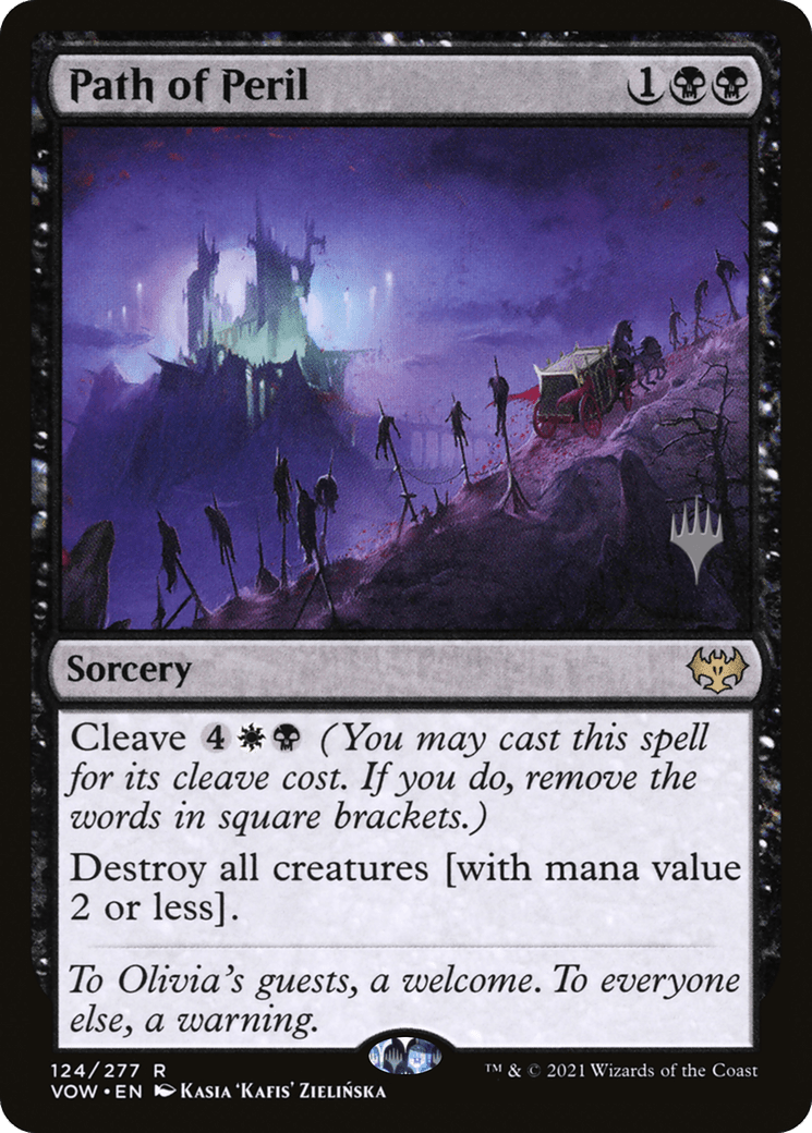 Path of Peril (124) [Innistrad: Crimson Vow Promos]  Foil