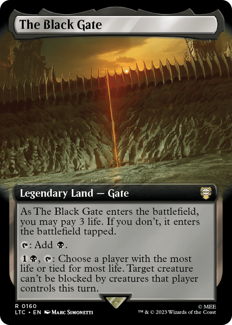 The Black Gate (160) [Tales of Middle-earth Commander] : (Extended Art) Foil