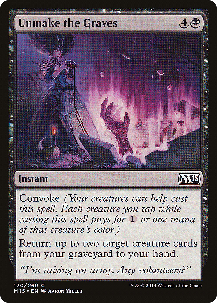 Unmake the Graves [Magic 2015] Foil