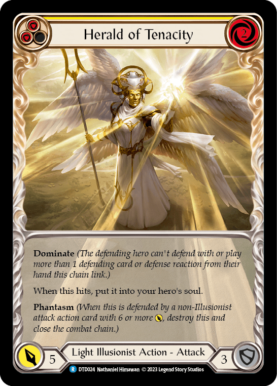 Herald of Tenacity (Yellow) [DTD024] (Dusk Till Dawn)