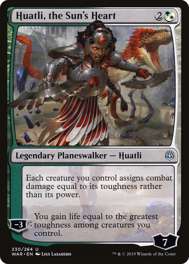 Huatli, the Sun's Heart [War of the Spark] Foil