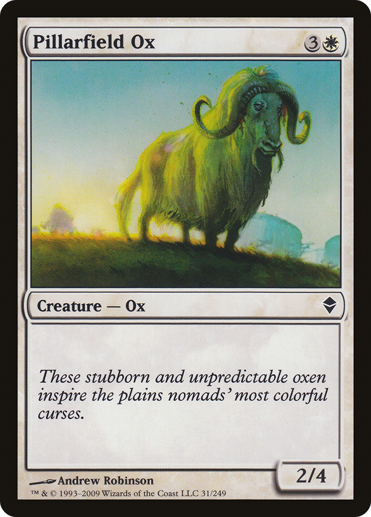 Pillarfield Ox [Zendikar] Foil