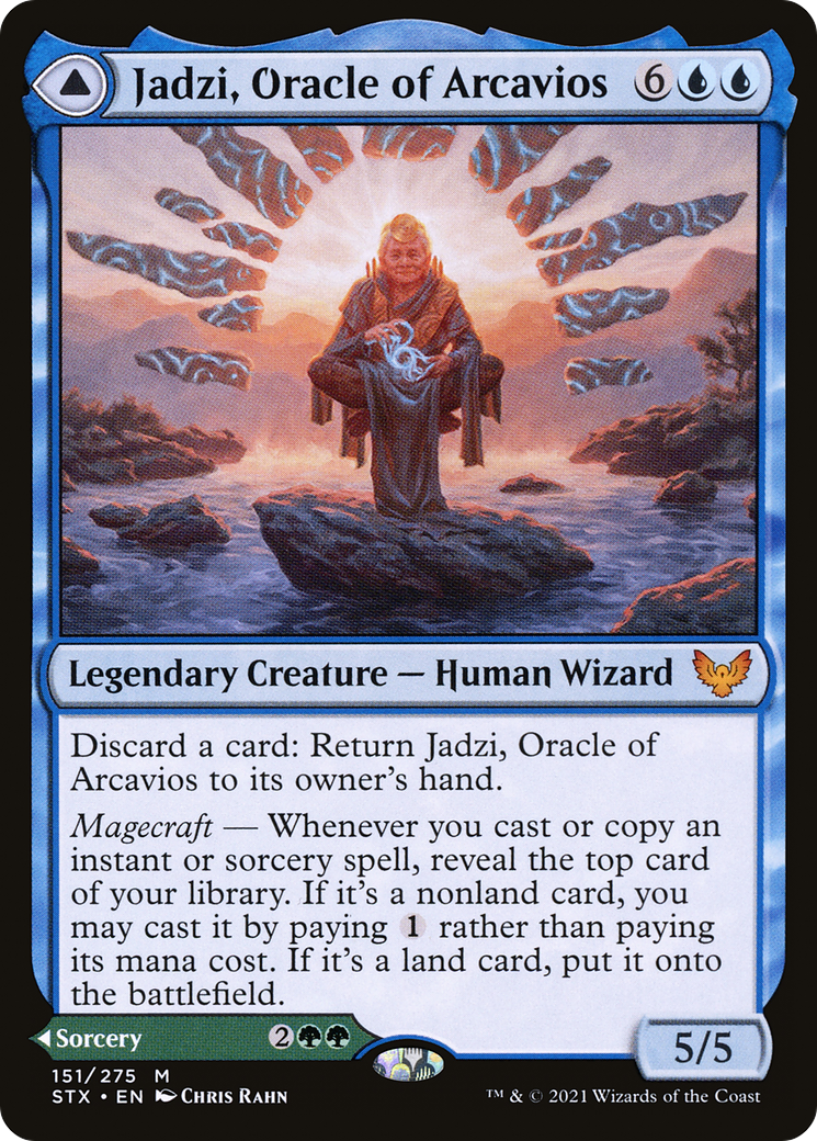 Jadzi, Oracle of Arcavios // Journey to the Oracle [Strixhaven: School of Mages] Foil
