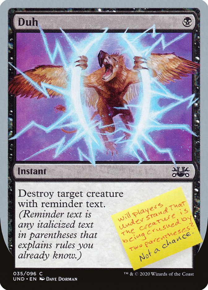 Duh 35/96 (Unsanctioned) 