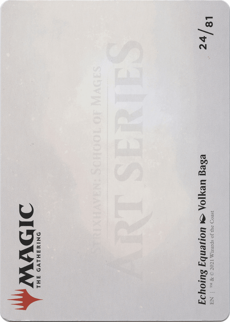 Echoing Equation // Echoing Equation (ASTX-024) - Strixhaven Art Series (Borderless) Foil