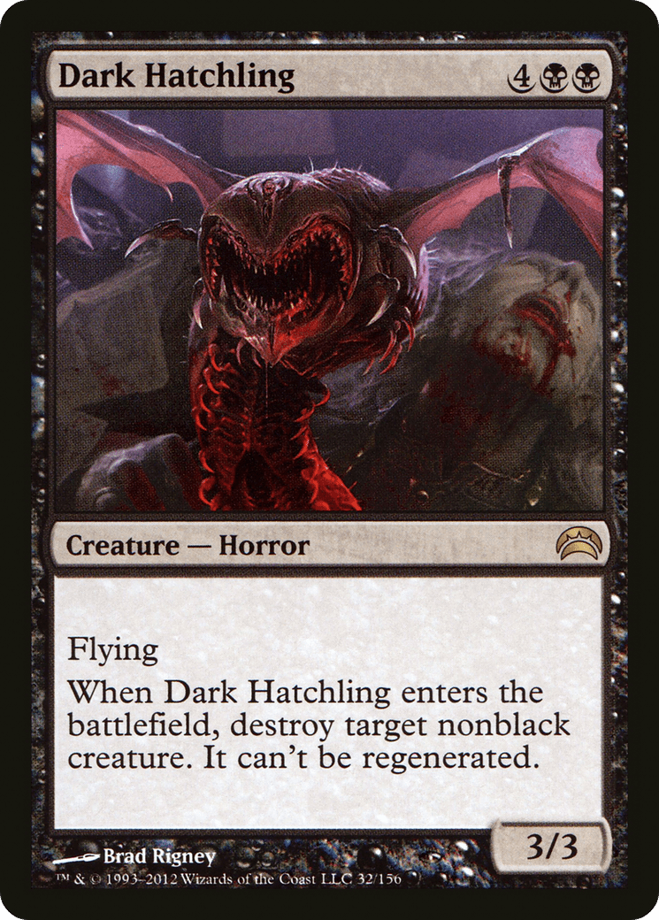 Dark Hatchling (032) [Planechase 2012]  Foil