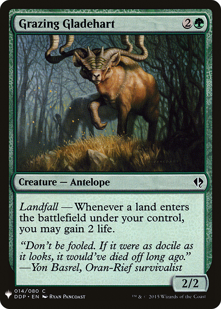 Grazing Gladehart |  (DDP-14) [The List]