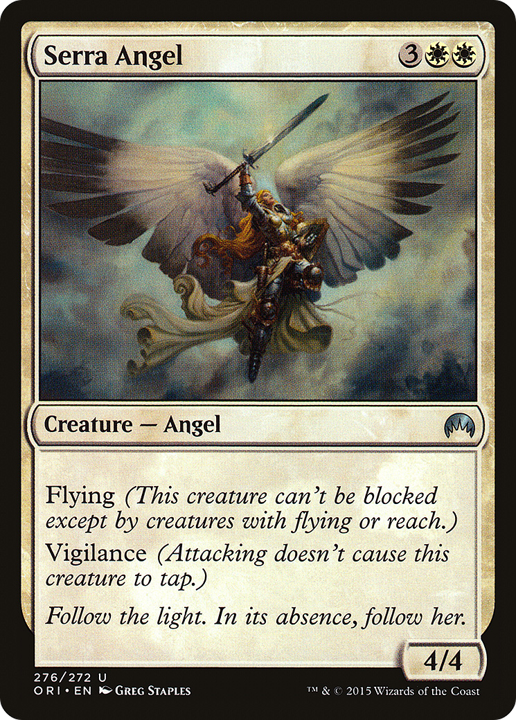 Serra Angel (276) [Magic Origins]  Foil