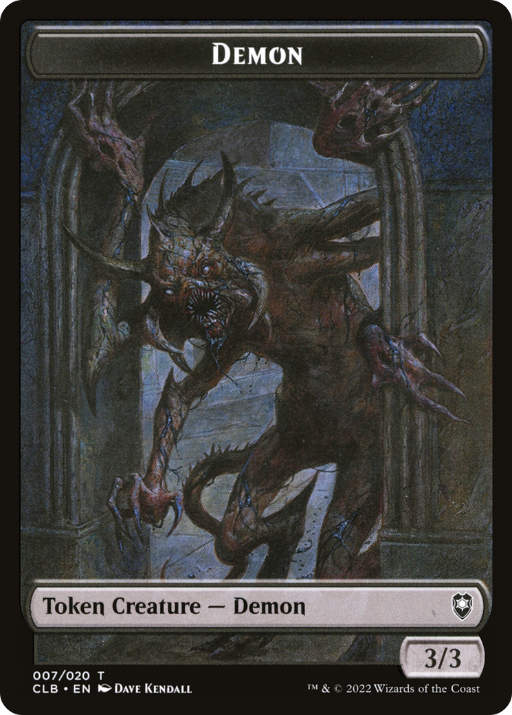 Demon (TCLB-007) - Battle for Baldur's Gate Tokens Foil