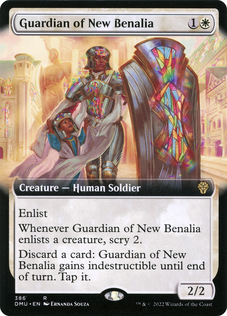 Guardian of New Benalia (Extended Art) [Dominaria United] Foil