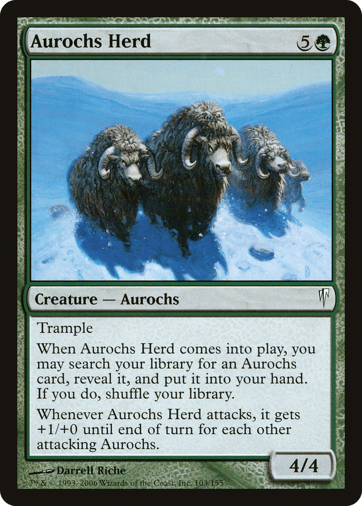 Aurochs Herd [Coldsnap] Foil
