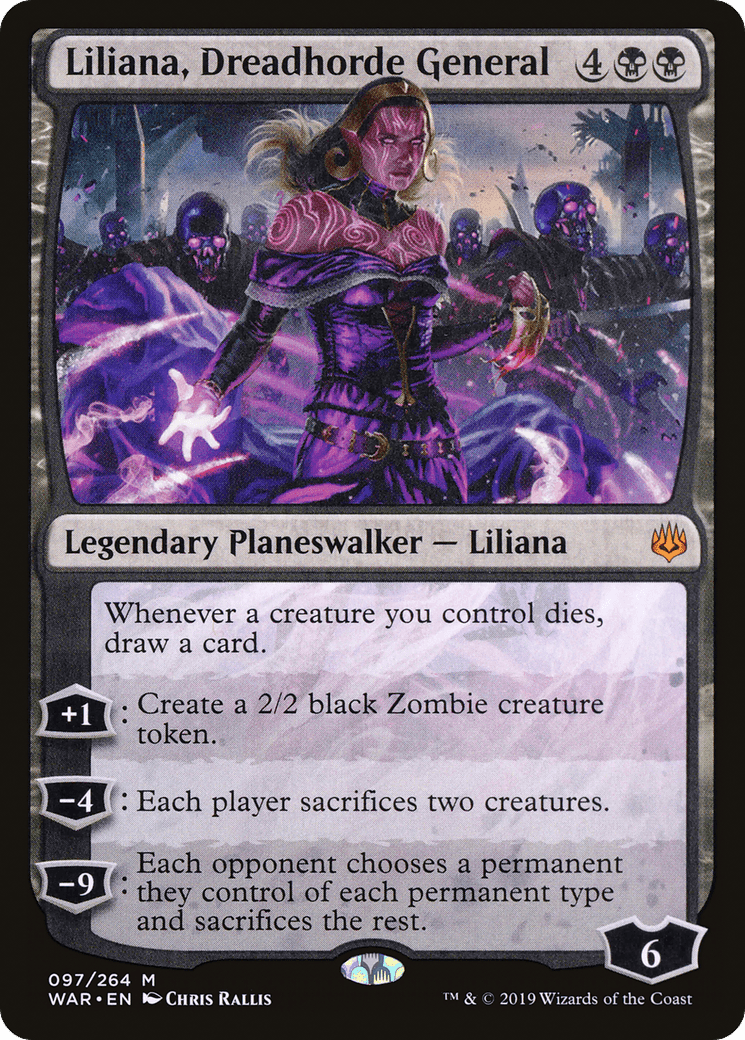 Liliana, Dreadhorde General [War of the Spark] Foil