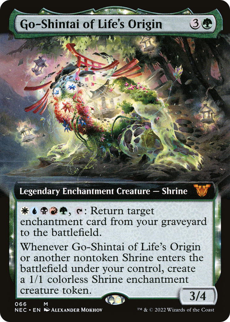 Go-Shintai of Life's Origin (Extended Art) [Kamigawa: Neon Dynasty Commander]