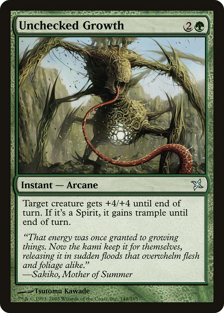 Unchecked Growth [Betrayers of Kamigawa] Foil