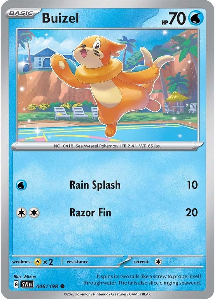 Buizel 046  - Reverse Holofoil SV01 Scarlet & Violet Base Set - Common