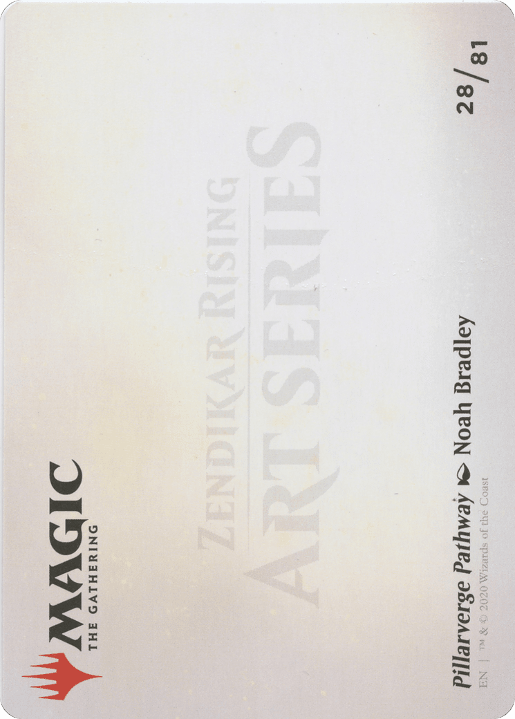 Pillarverge Pathway // Pillarverge Pathway (AZNR-028) - Zendikar Rising Art Series (Borderless) Foil