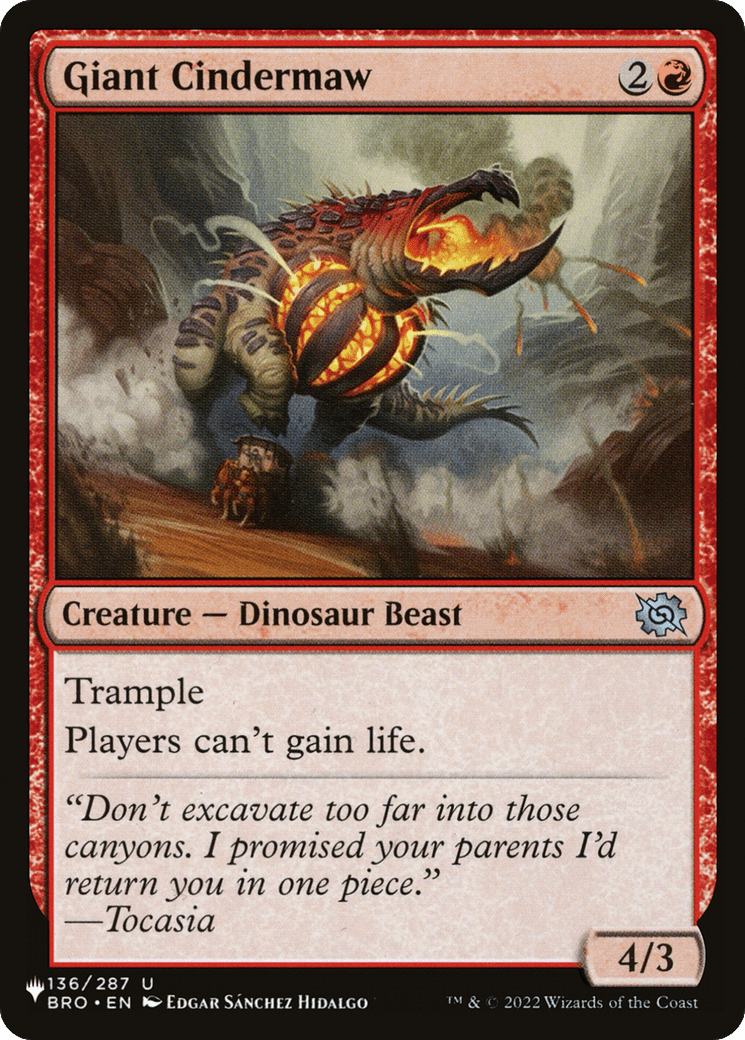 Giant Cindermaw |  (BRO-136) [The List]