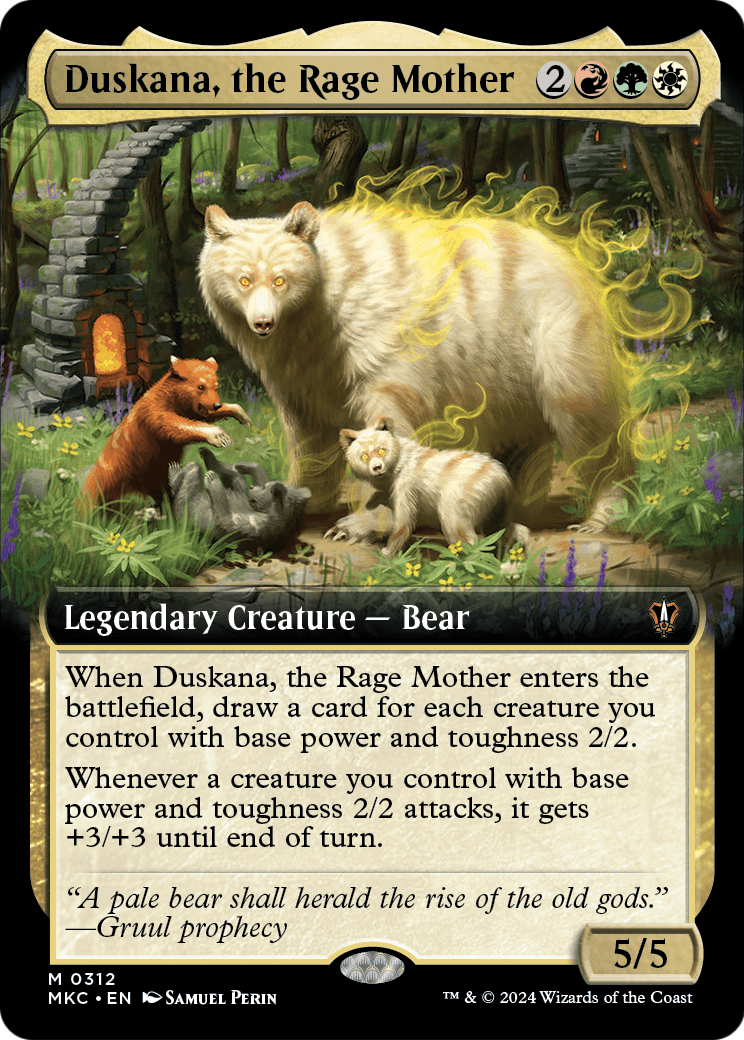 Duskana, the Rage Mother (Extended Art) [Murders at Karlov Manor Commander] Foil