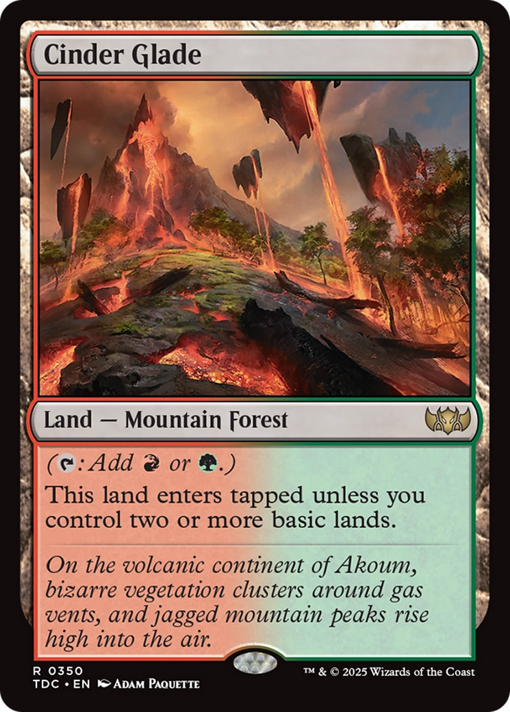 Cinder Glade (350) [Commander: Tarkir: Dragonstorm]