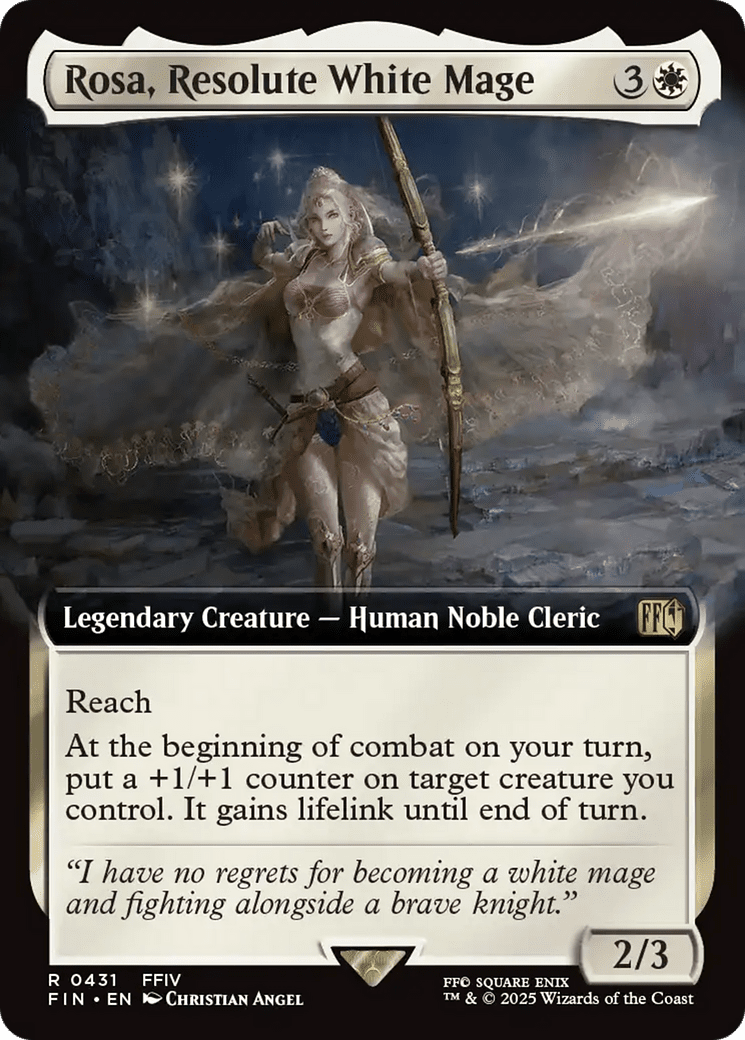 Rosa, Resolute White Mage (Extended Art) (431) [FINAL FANTASY]  Foil