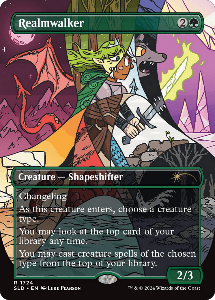 Realmwalker (1724) [Secret Lair Drop]  (Borderless) Foil