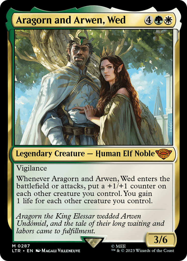 Aragorn and Arwen, Wed [The Lord of the Rings: Tales of Middle-Earth] Foil