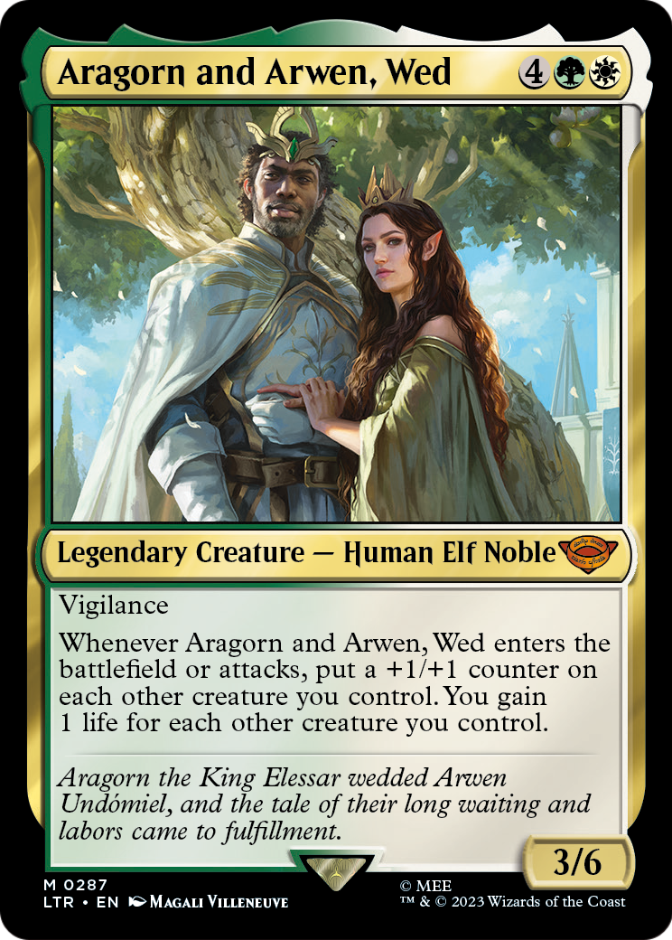 Aragorn and Arwen, Wed [The Lord of the Rings: Tales of Middle-Earth] Foil