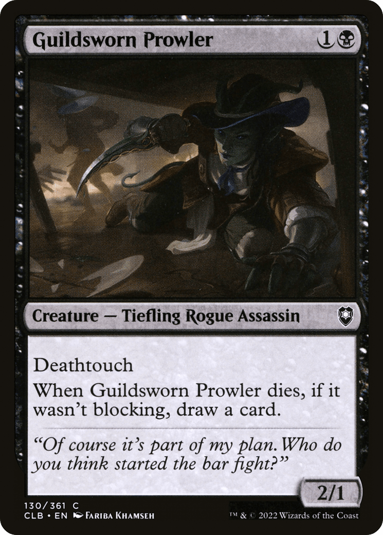 Guildsworn Prowler [Commander Legends: Battle for Baldur's Gate] Foil
