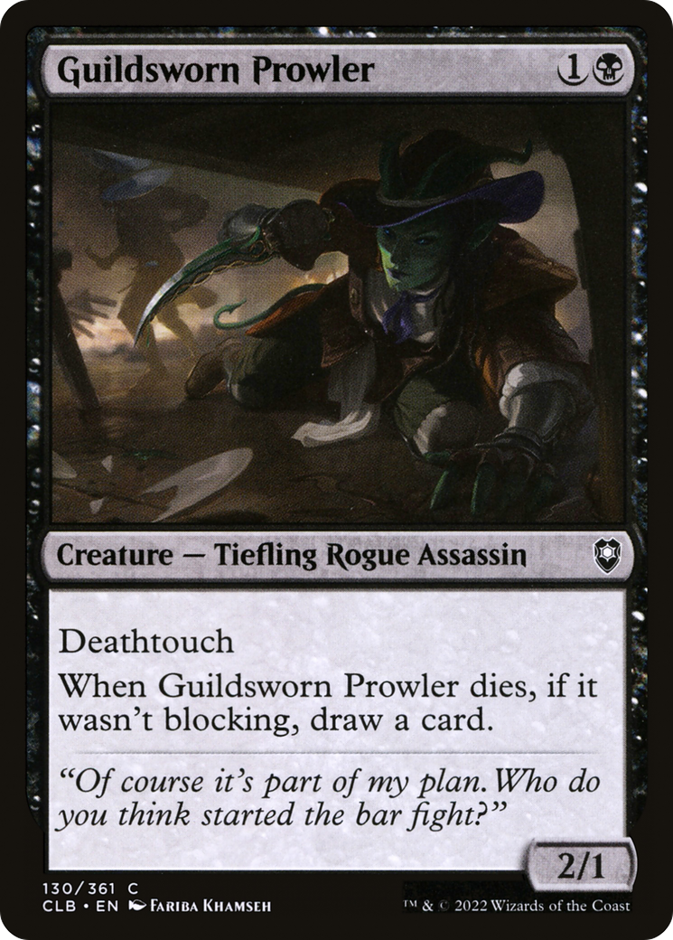 Guildsworn Prowler [Commander Legends: Battle for Baldur's Gate] Foil