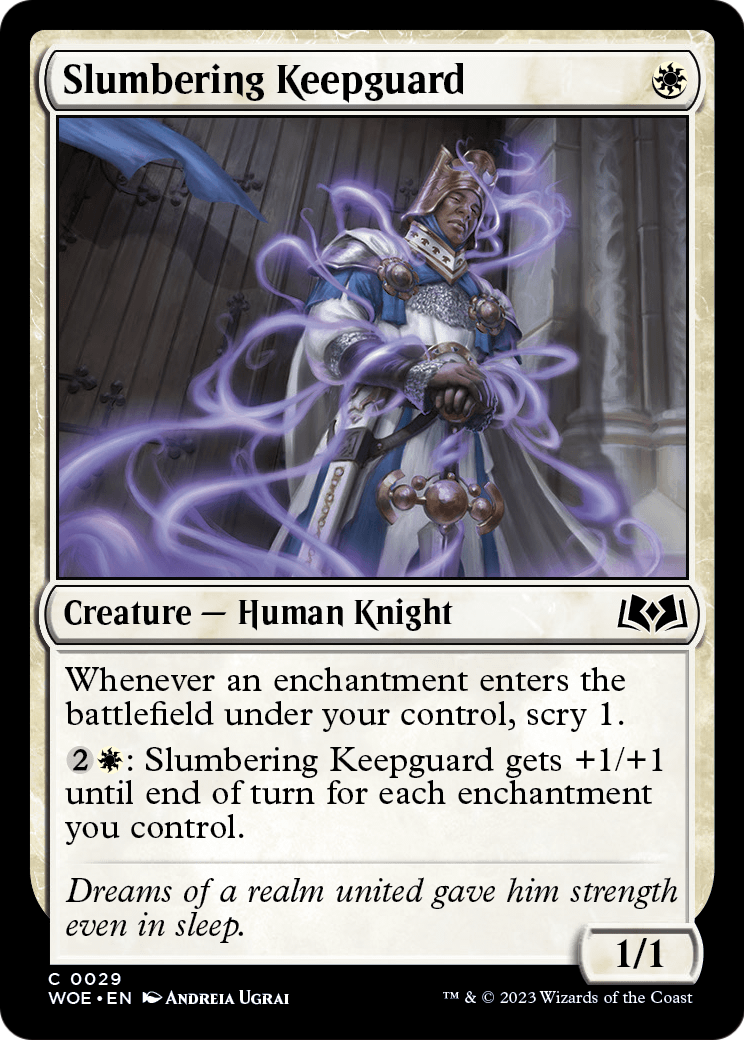 Slumbering Keepguard [Wilds of Eldraine] Foil