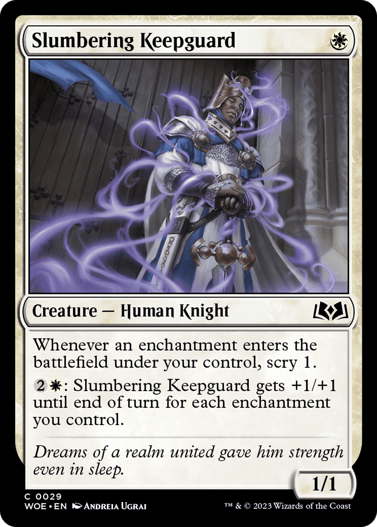 Slumbering Keepguard [Wilds of Eldraine] Foil