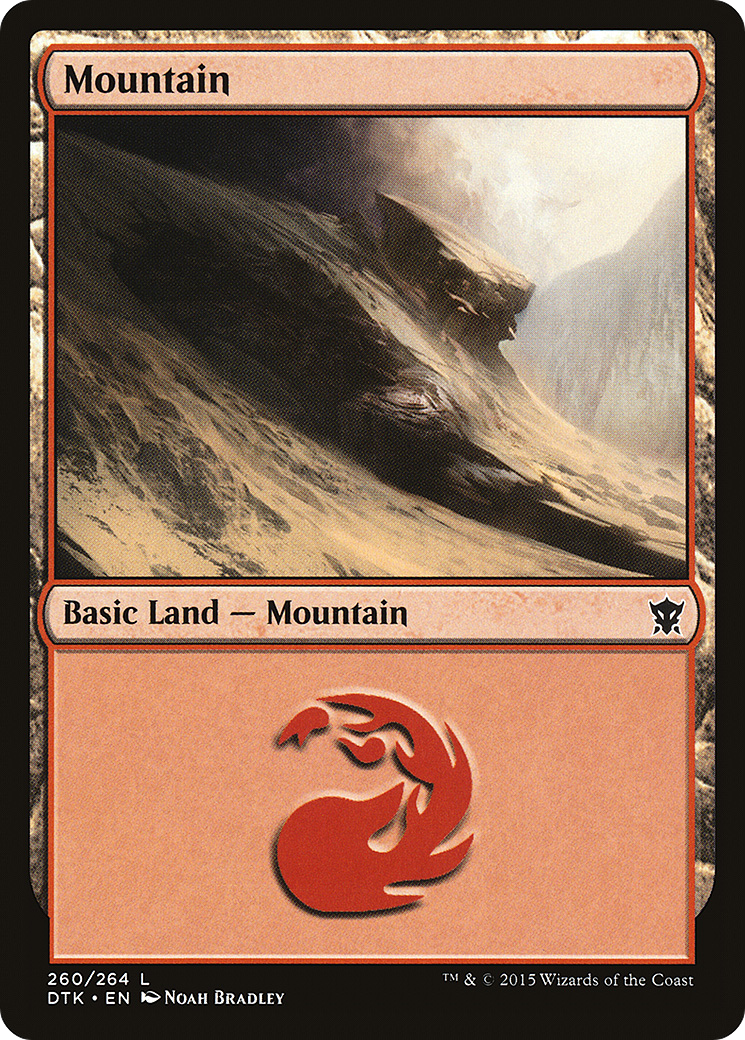 Mountain (260) [Dragons of Tarkir] Foil